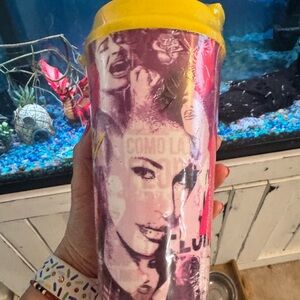 Selena cup Vibrant Pink and Yellow Tumbler